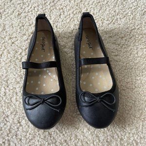 Cat And Jack Black Mary Jane Slip On Shoes Size 9
